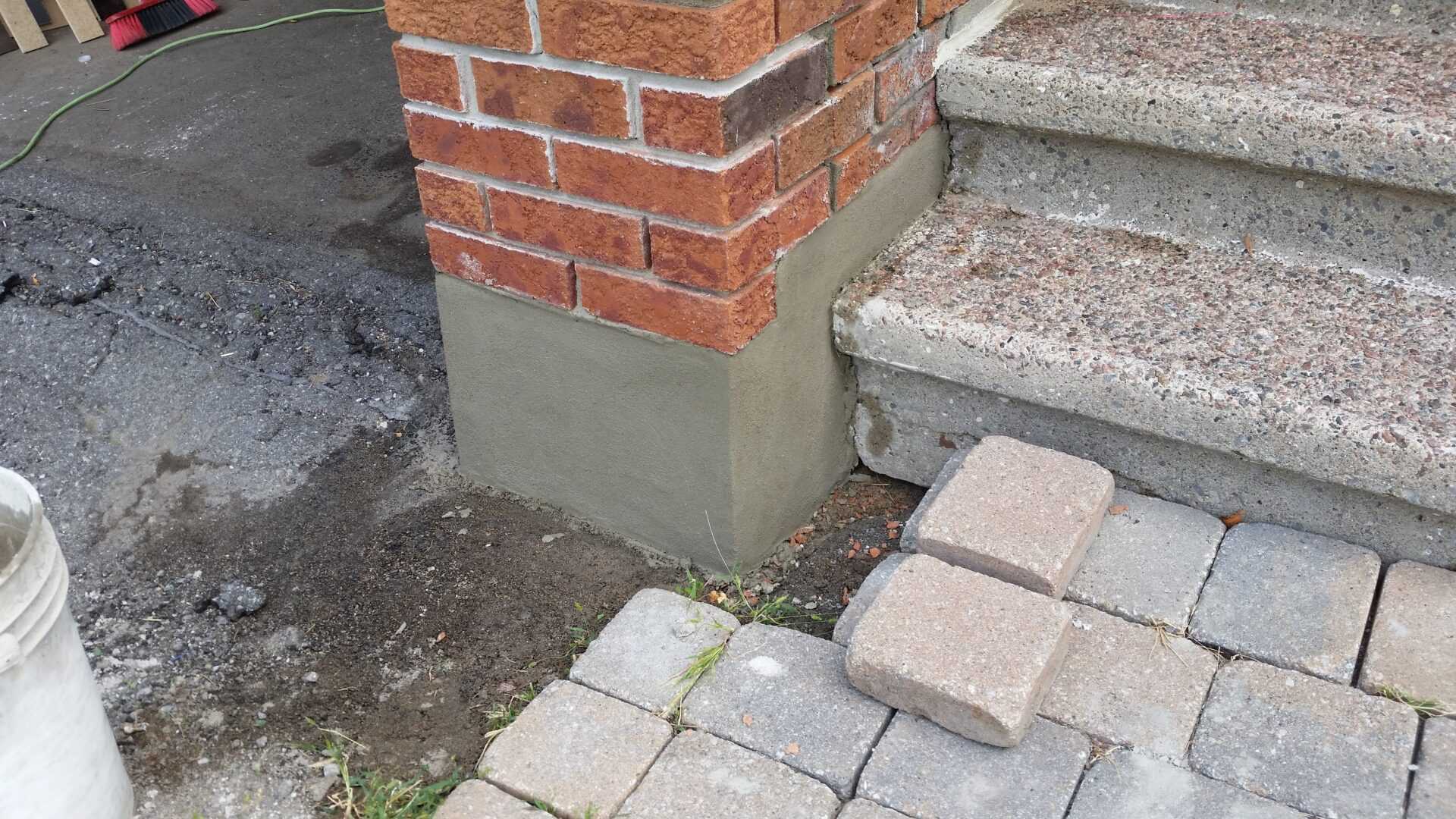 Brick installation
