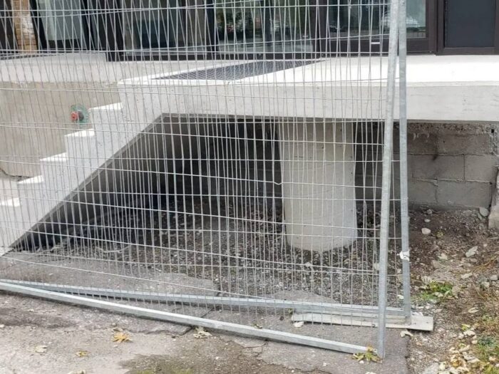 Concrete steps rebuilt from the footing up
