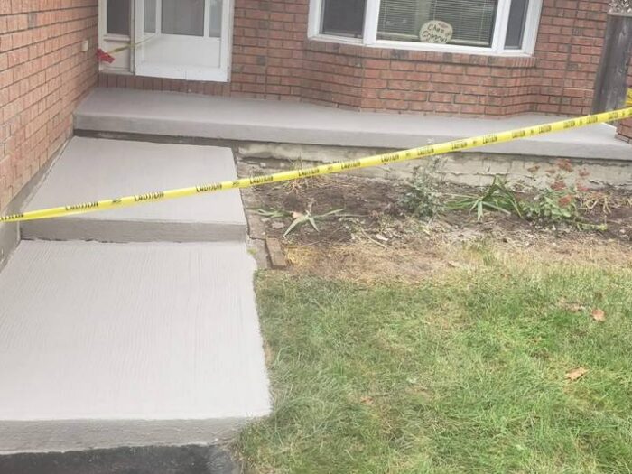 Resurfaced concrete steps at an Ottawa home