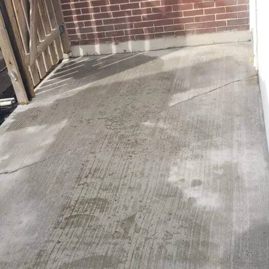 Garage floor resurfaced and sealed