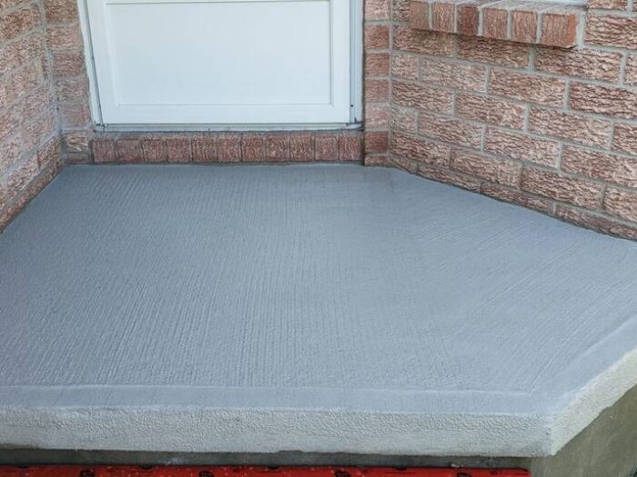 Worn concrete brought back with a fresh surface