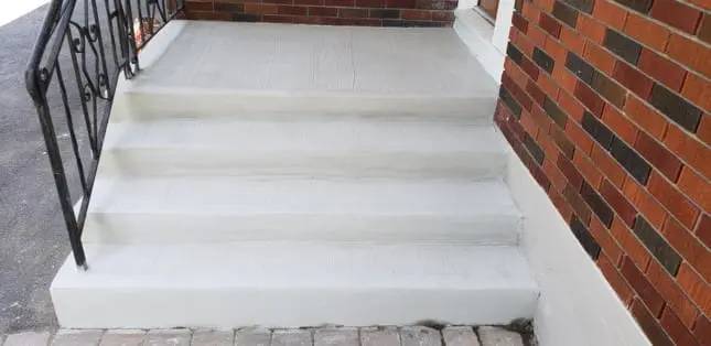 Concrete breezeway resurfaced end to end