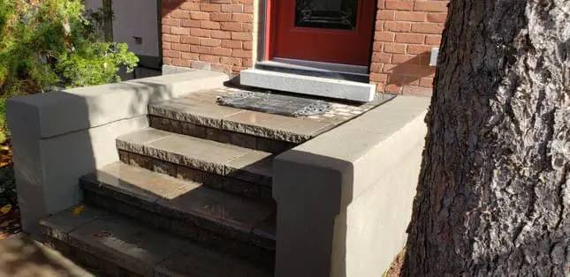 Worn concrete brought back with a fresh surface
